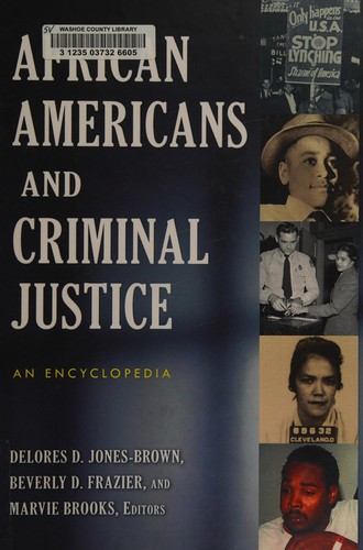 Cover for African Americans and criminal justice