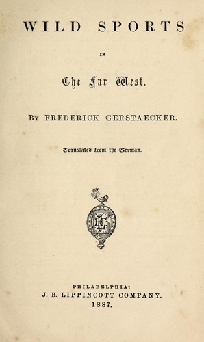 Cover for Wild sports in the far West