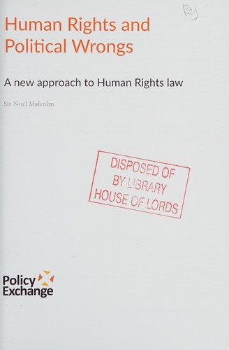 Cover for Human Rights and Political Wrongs