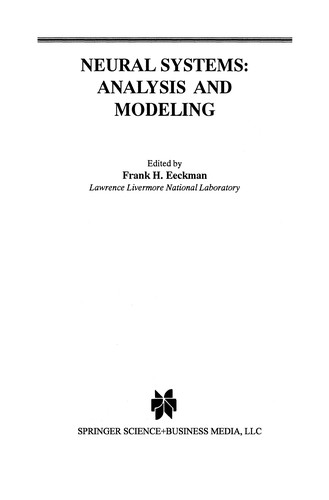 Cover for Neural Systems: Analysis and Modeling