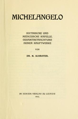 Cover for Michelangelo