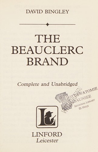 Cover for The Beauclerc Brand