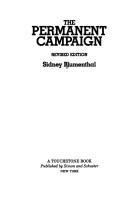 Cover for The permanent campaign
