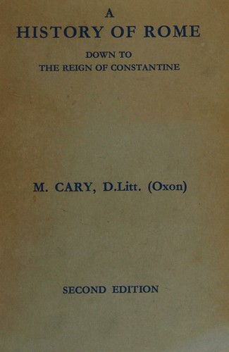 Cover for A history of Rome down to the reign of Constantine
