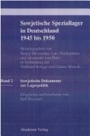 Cover for Sowjetische Speziallager in Deutschland 1945 bis 1950