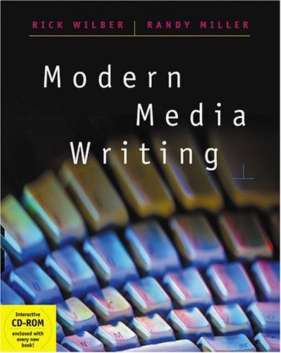 Cover for Modern Media Writing (with CD-ROM and InfoTrac ) (Wadsworth Series in Mass Communication and Journalism)