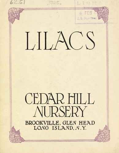 Cover for Lilacs