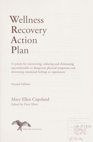 Cover for Wellness recovery action plan