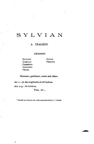 Cover for Sylvian