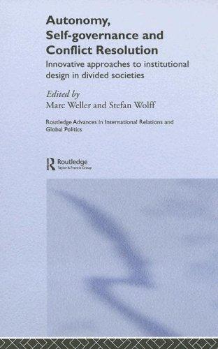 Cover for Autonomy, Self Governance and Conflict Resolution