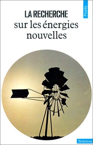 Cover for La Recherche sur les énergies nouvelles
