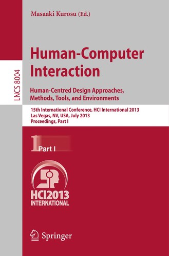 Cover for Human-Computer Interaction. Human-Centred Design Approaches, Methods, Tools, and Environments