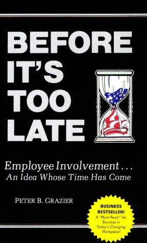 Cover for Before It's to Late 