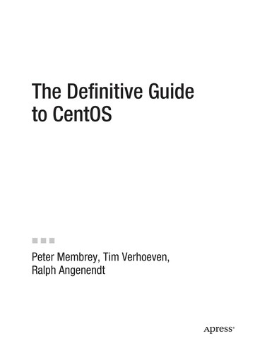 Cover for The definitive guide to CentOS