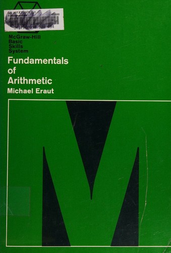 Cover for Fundamentals of arithmetic