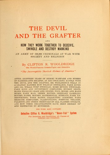 Cover for The devil and the grafter