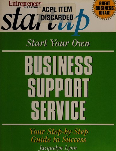 Cover for Start your own business support service