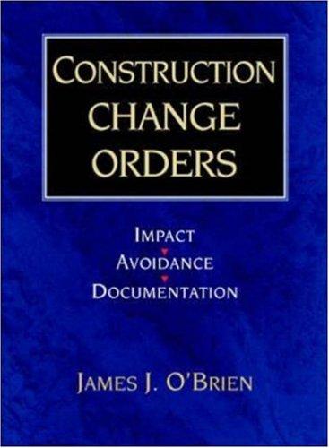 Cover for Construction change orders