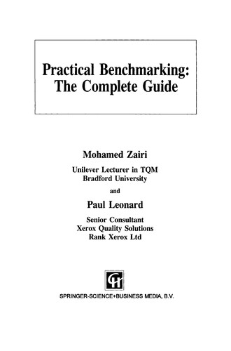Cover for Practical Benchmarking: The Complete Guide