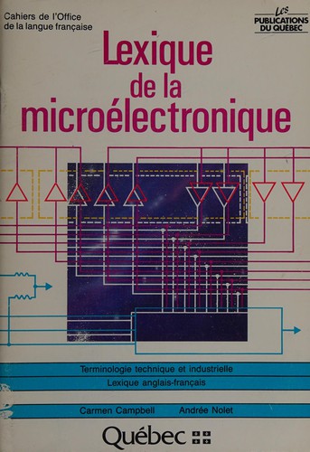 Cover for Lexique de la microélectronique