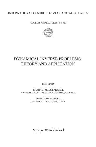 Cover for Dynamical inverse problems