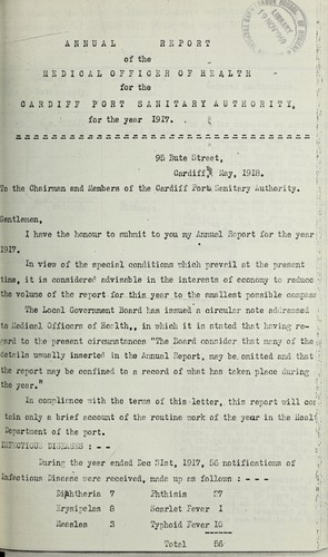 Cover for [Report 1917]