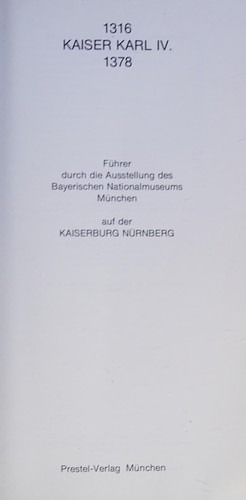 Cover for Kaiser-Karl IV., 1316-1378