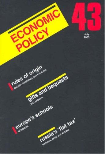 Cover for Economic Policy