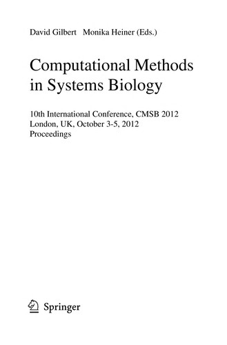 Cover for Computational Methods in Systems Biology