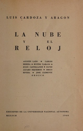 Cover for La Nube y El Reloj