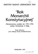 Cover for "Rok monarchii konstytucyjnej"