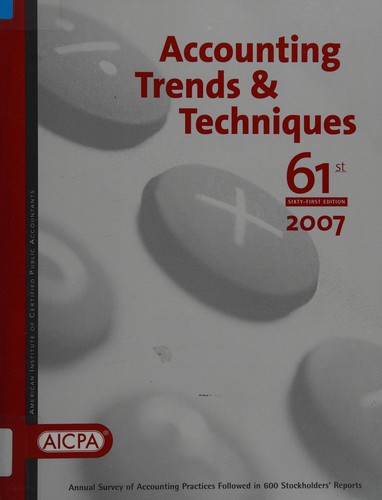 Cover for Accounting trends & techniques, 2007