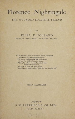 Cover for Florence Nightingale, the wounded soldier's friend