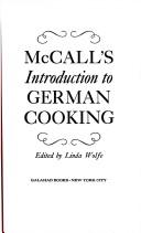 Cover for McCall's introduction to German cooking