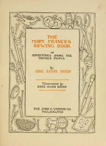 Cover for The Mary Frances sewing book