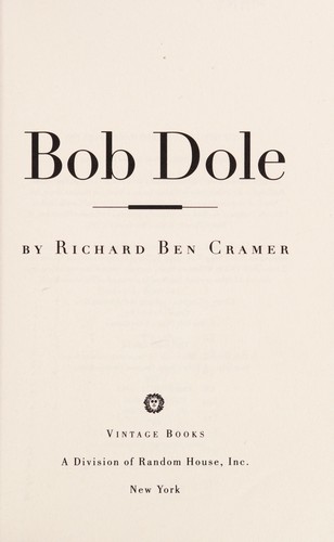 Cover for Bob Dole