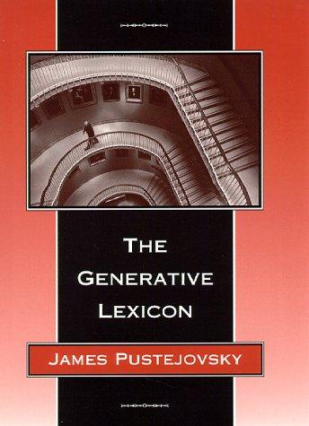 Cover for The Generative Lexicon (Language, Speech, and Communication)