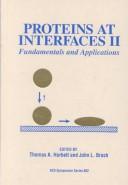 Cover for Proteins at interfaces II