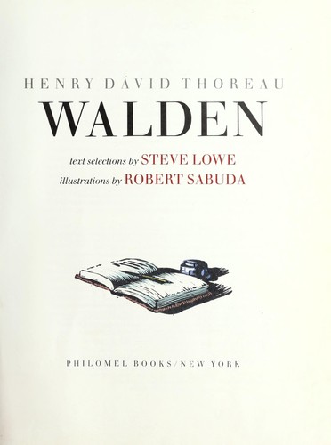 Cover for Walden