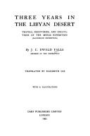 Cover for Three Years in the Libyan Desert