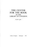 Cover for The Center for the Book in the Library of Congress