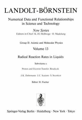 Cover for Proton and Electron Transfer. Biradicals / Protonen- und Elektronenaustauschreaktionen. Biradikale (Numerical Data & Functional Relationships in Science & Technology)