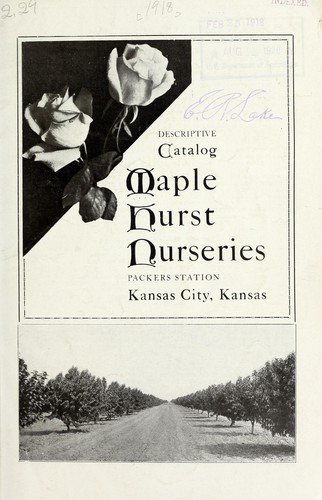 Cover for Descriptive catalog