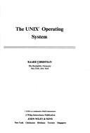 Cover for The UNIX operating system