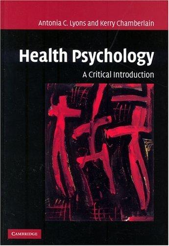 Cover for Health Psychology