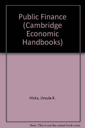 Cover for Public finance.