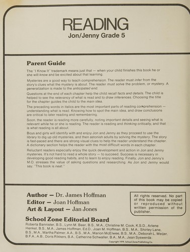 Cover for Reading