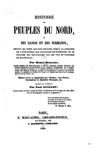 Cover for Histoire des peuples du Nord: ou Danois et des Normands, depuis les temps ...