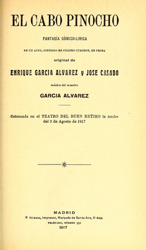 Cover for El cabo Pinocho