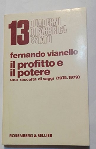 Cover for Il profitto e il potere